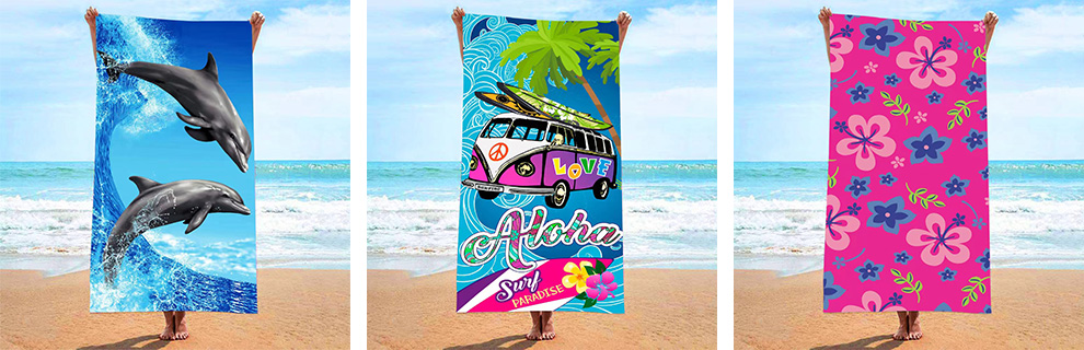 ผ้าขนหนูชายหาดไมโครไฟเบอร์