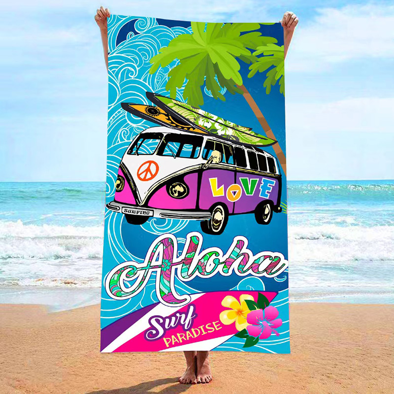 ผ้าขนหนูชายหาดไมโครไฟเบอร์