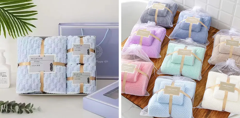 Ensemble de serviettes de bain en microfibre Ensemble de serviettes de bain en microfibre