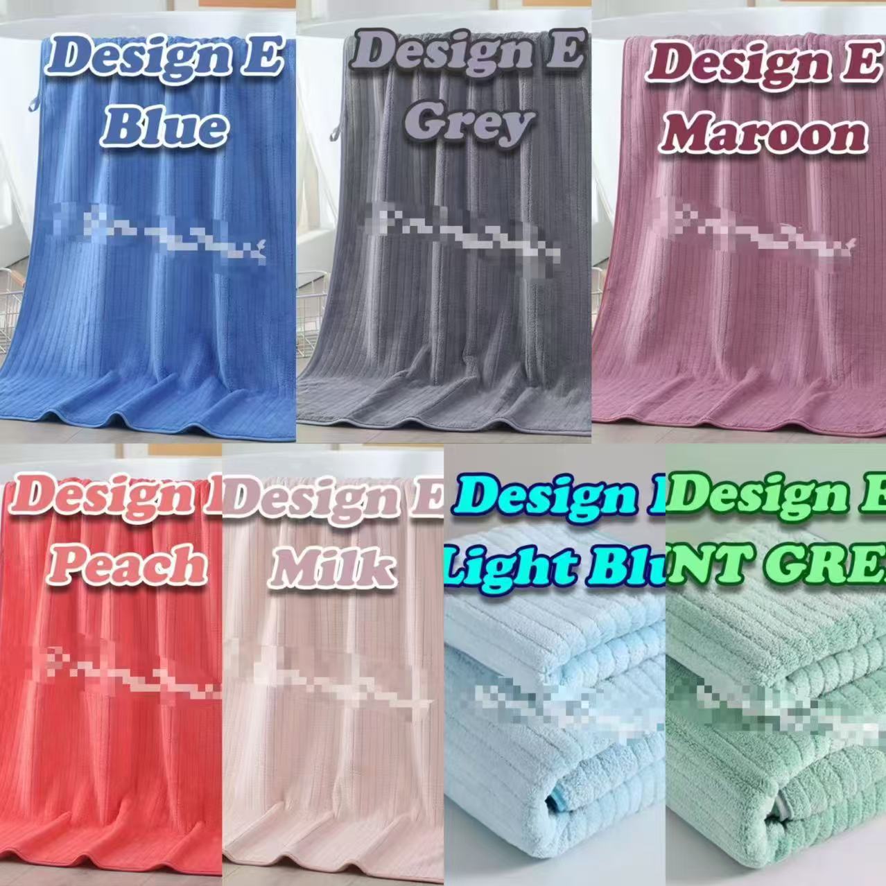 Suave, de colores brillantes, que no se decolora, muy absorbente.