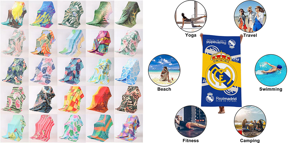 ผ้าขนหนูชายหาดไมโครไฟเบอร์