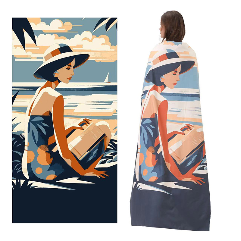 ผ้าขนหนูชายหาดไมโครไฟเบอร์